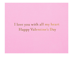 Gemmed Heart Valentine's Day Greeting Card