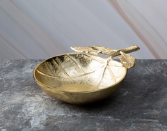 Gold Leaf Dish - 8.25"L