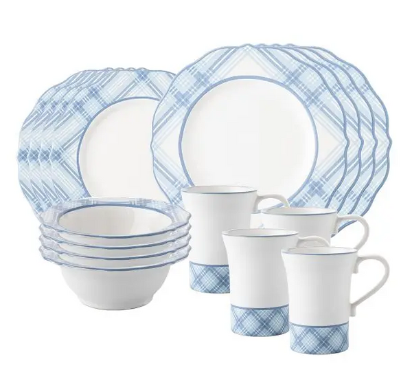 Tartan Chambray 16pc SettingTartan Chambray 16pc Setting