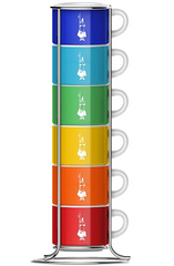 Set 6 Cups Color Stackable