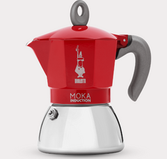 New Moka Induction Red 4 Cups