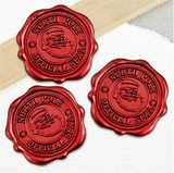 North Pole Official Seal Christmas Adhesive Wax Seals 25Pk Quick-Ship Stickers - 1 3/8" - Crimson RedNorth Pole Official Seal Christmas Adhesive Wax Seals 25Pk Quick-Ship Stickers - 1 3/8" - Crimson Red