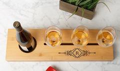 Perfectly Personalized Wine Serving Tray