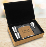 Perfectly Personalized Bamboo Flask Gift Set