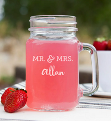 Perfectly Personalized Mason Jar Mugs