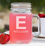 Perfectly Personalized Mason Jar Mugs