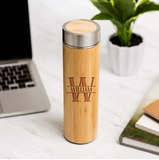 Perfectly Personalized Insulated Bamboo Water Bottles