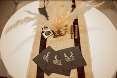 Warm Burlap Beauty Accent Table Runners Rentals