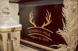 Antlers and Alcohol Perfectly Personalized Bar Sign