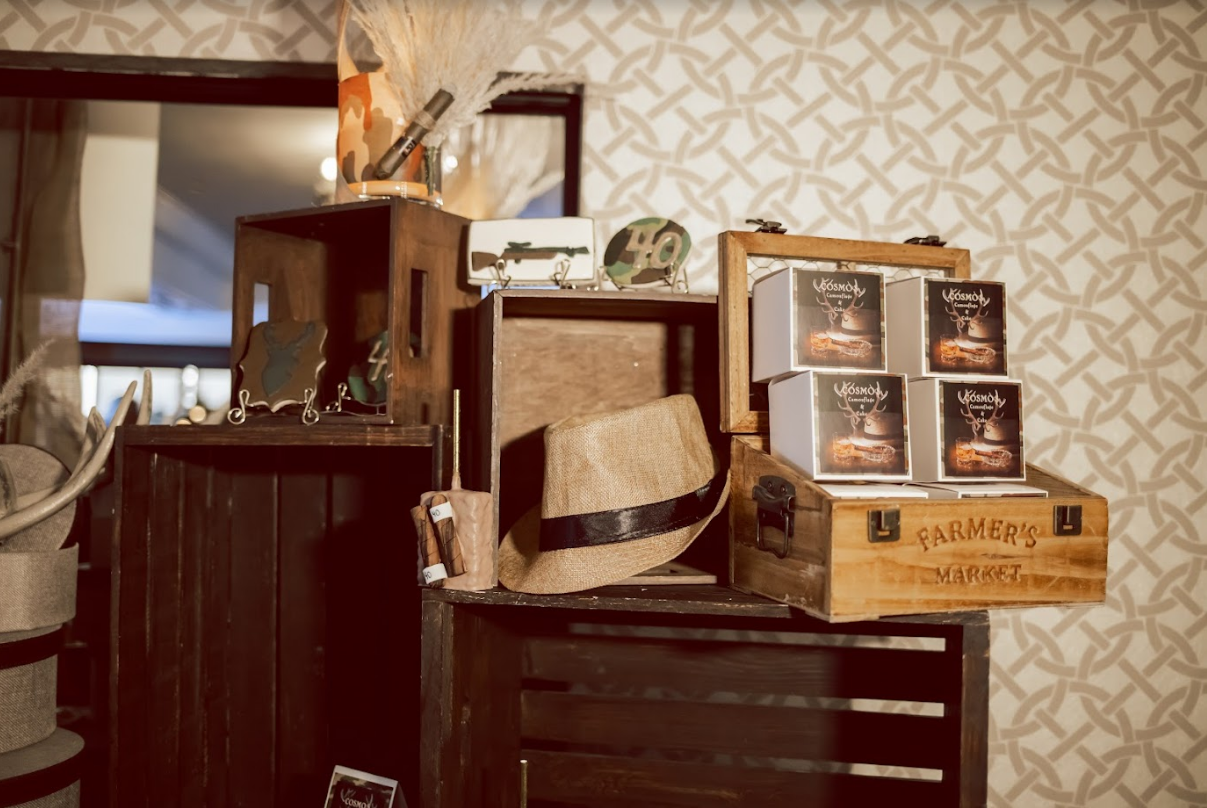 Antlers and Alcohol Warm Wooden Dessert Bar Rental Package