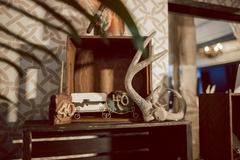Antlers and Alcohol Warm Wooden Dessert Bar Rental Package