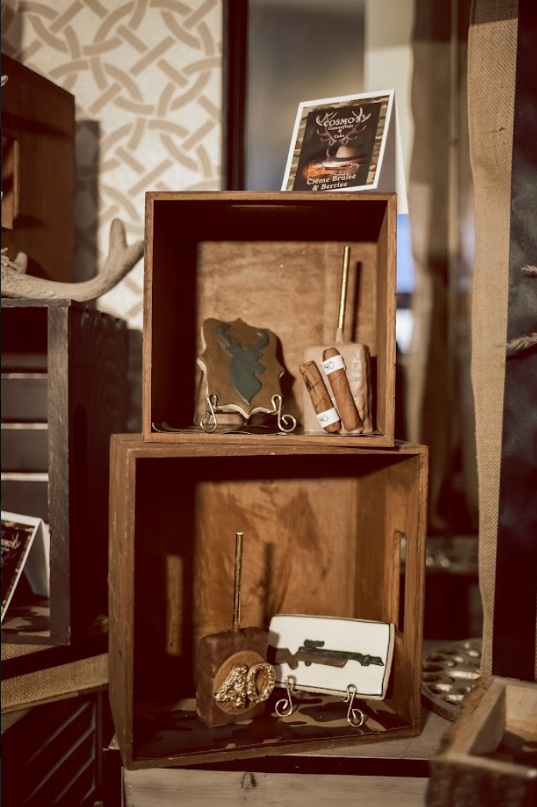 Antlers and Alcohol Warm Wooden Dessert Bar Rental Package