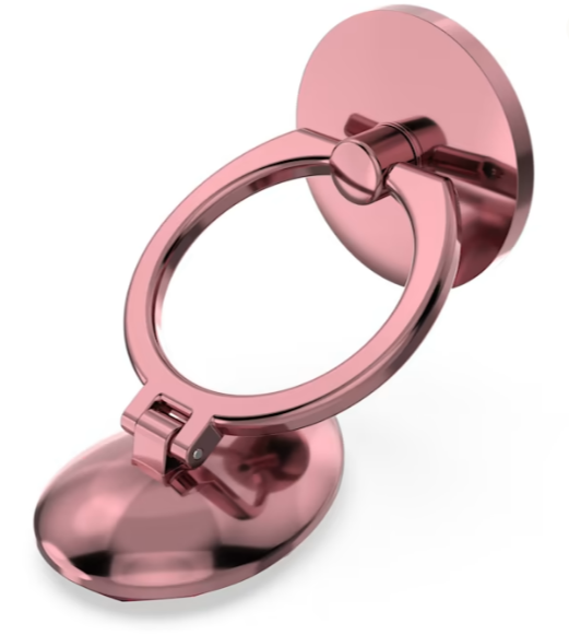 Mobile ring Drop cut, Pink