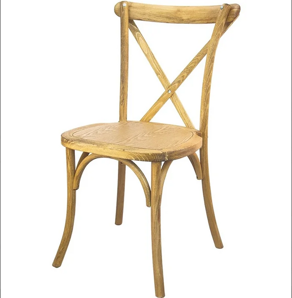 Wooden Crossback Chair Rental