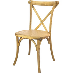 Wooden Crossback Chair Rental