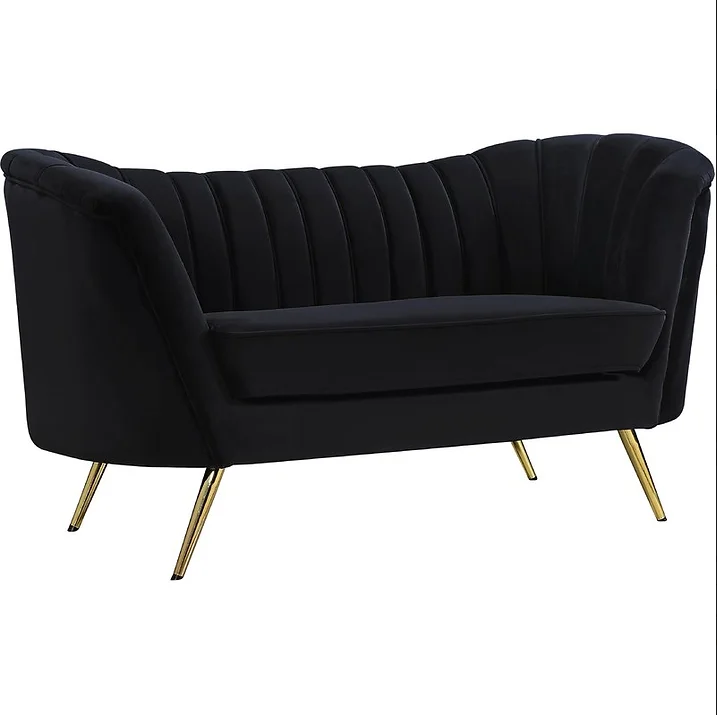 Black Lauren Loveseat Rental