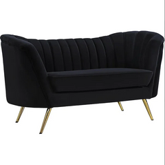 Black Lauren Loveseat Rental
