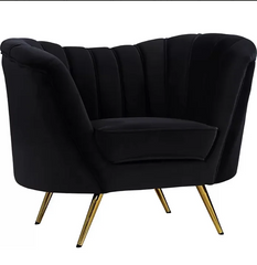 Lauren Black Side Chair Rental