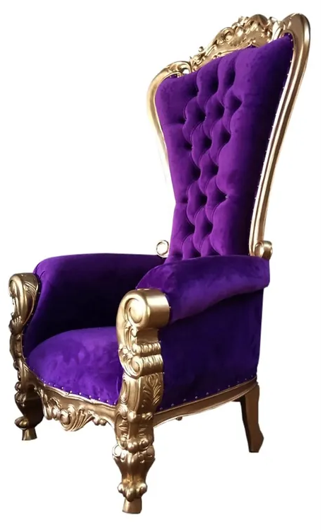 Purple throne discount chair