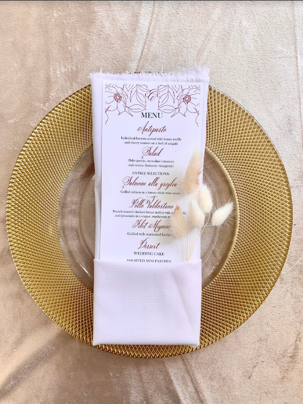 Floral Menus