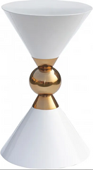 Serena White Side Table Rental