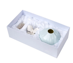 Teal Italian Bone China Aromatherapy Diffuser with Butterfly Top
