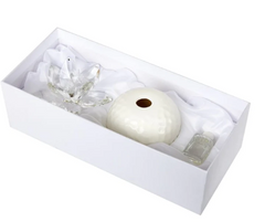 Debora Carlucci Hammered Finish Reed Diffuser w Crystal Lotus and Scent