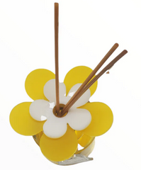 Debora Carlucci Round Reed Diffuser Sweet Argan Scent Bottle w/ Vibrant Flower Top 3.5oz