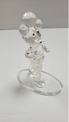 Italian Crystal Bear Playing Soccer Party Favor