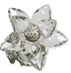 Crystal Beaded Swarovski Flower with Stem
