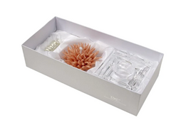 Peach Coral Italian 24% Lead Crystal Base Aromatherapy Diffuser
