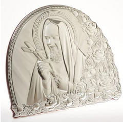 Italian 925 Silver Argento Padre Pio Icon