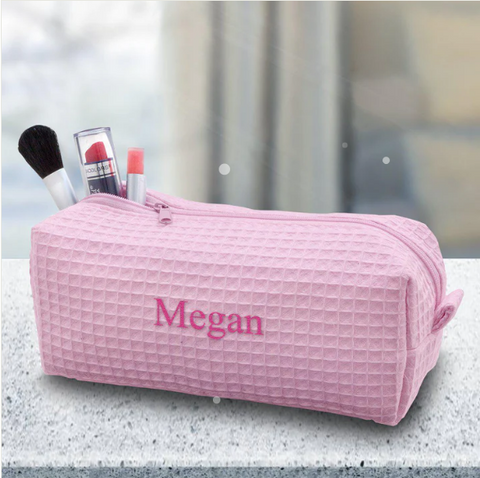Perfectly Personalized Small Waffle Cosmetic Bag