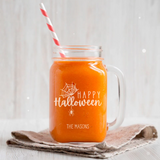 Perfectly Personalized Halloween Mason Jar Mugs