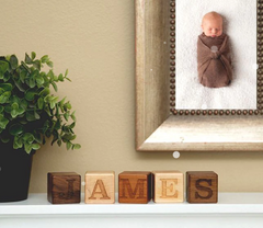 Perfectly Personalized Wooden Baby Name Blocks