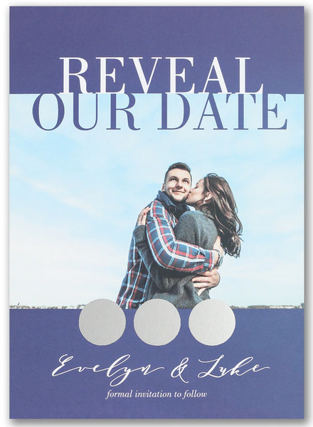 Reveal Our Date - Scratch Off Save the Date