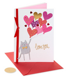 Valentine Cards Fsc Critter with Heart Balloon - PAPYRUS