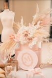 Custom Hat Box Centerpiece with Personalized Design Rental