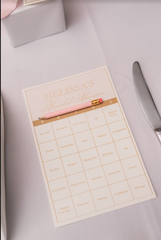 Lavender Garden Theme Bingo Card