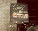 Antlers and Alcohol Personalized Drink Sign