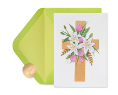 GOD'S BLESSINGS RELIGIOUS EASTER GREETING CARD