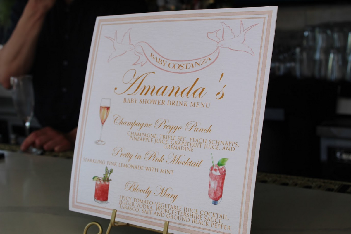 Signature Mocktail Sign