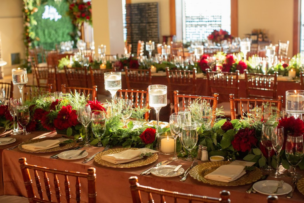 Rectangular Blush Tablecloths Rentals