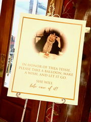 Sign for Balloon Release