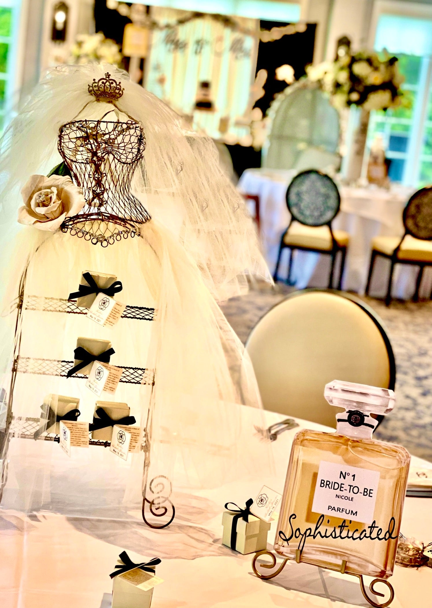 Romance Dressform Display Centerpiece Rental
