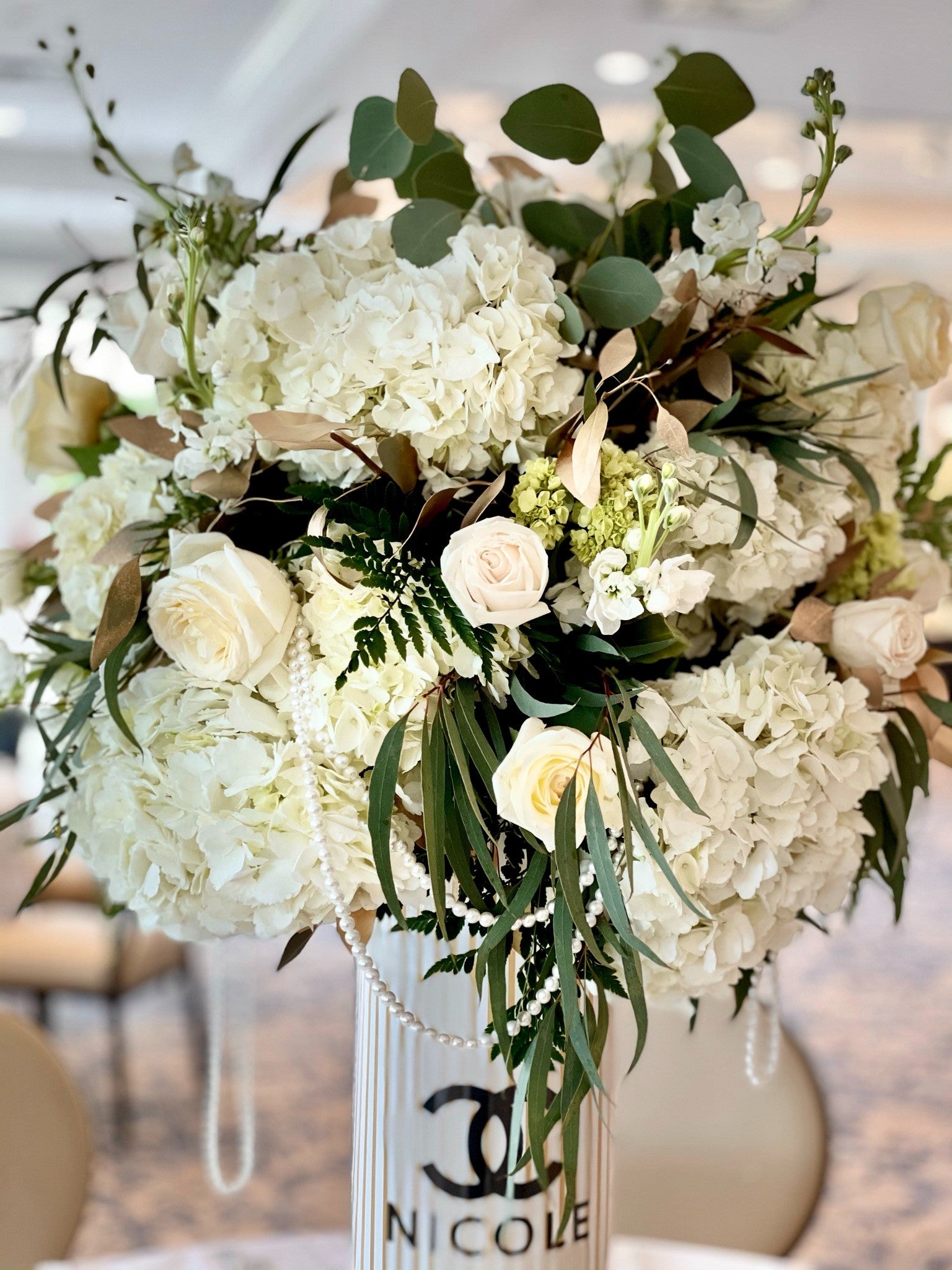 Chanel Fabulous & Classy Floral Centerpiece Rental