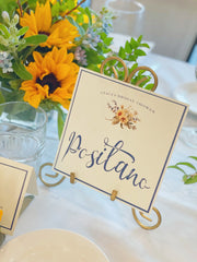 Sunflowers & Sunshine Personalized Table Number / Name Sign Rental
