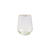 Vietri Rainbow Green Stemless Wine Glass - 20% OFF