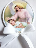 Keepsake Porcelain Plaque - Touched By An Angel Full Color Capezzale