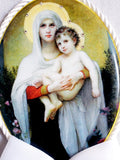 Keepsake Porcelain Plaque - Madonna and Child White Capezzale